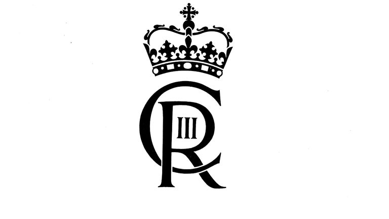 royal monogram : The cypher has also been designed as a black and white image