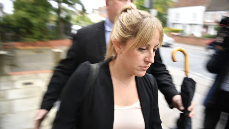 Elizabeth Lagone, Meta's head of health and well-being arrives at Barnet Coroner's Court, north London, to give evidence in the inquest into the death of Molly Russell. The 14-year-old schoolgirl from Harrow, north-west London, viewed an extensive volume of material on social media, including some linked to anxiety, depression, self-harm and suicide, before ending her life in November 2017. Picture date: Friday September 23, 2022.
