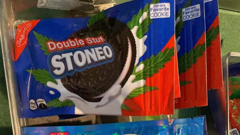 The likeness of some big brands is used by retailers to market their edibles 