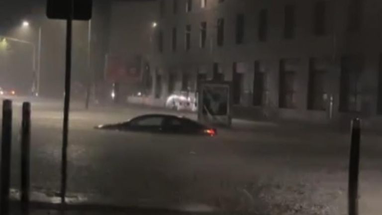 Heavy rain hits southern France
