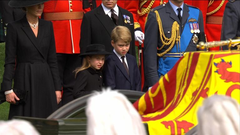 Prince George and Princess Charlotte attend Queen Elizabeth II’s funeral
