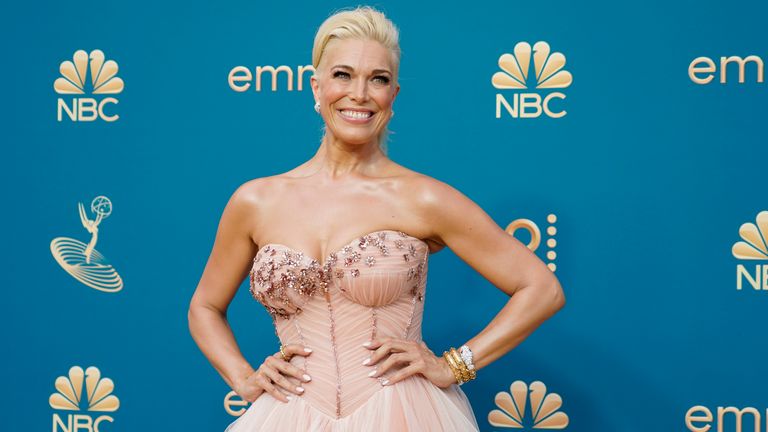 Hannah Waddingham arrives at the 74th Primetime Emmy Awards on Monday, Sept. 12, 2022, at the Microsoft Theater in Los Angeles. (AP Photo/Jae C. Hong)