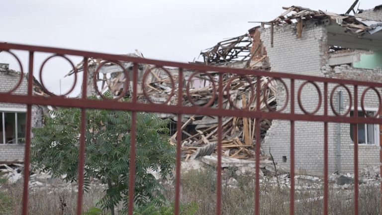 The Russians destroyed their headquarters, an old school, with a missile attack after they fled.