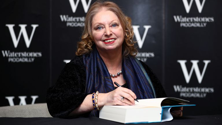 Author Hilary Mantel attends a book signing for her new novel "The mirror and the light" at a bookshop in London, Britain, March 4, 2020. REUTERS/Hannah McKay