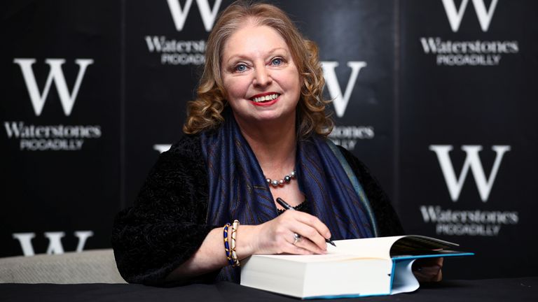 Author Hilary Mantel attends a book signing for her new novel "The Mirror and the Light" at a book store in London, Britain, March 4, 2020. REUTERS/Hannah McKay
