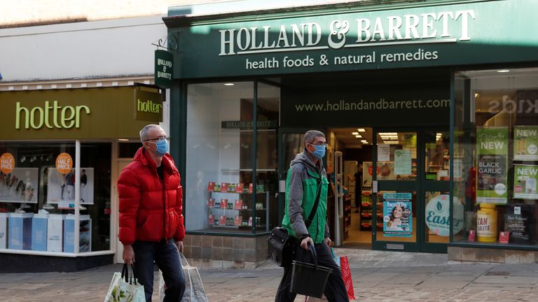 A Holland & Barrett store in Durham