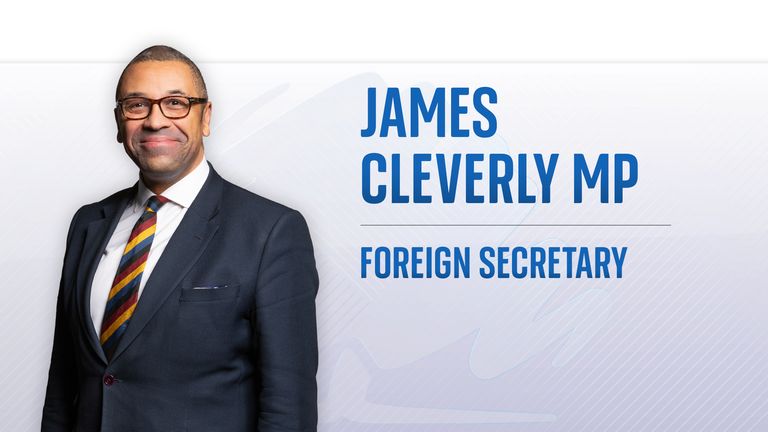 James Cleverly foreign secretary 