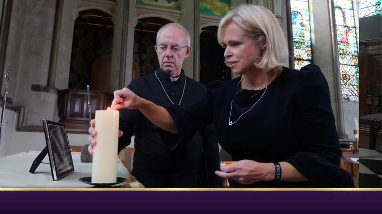 Justin Welby and Anna Botting