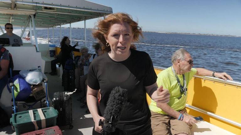 Sky&#39;s US correspondent Martha Kelner was inspecting the damage wrought by Hurricane Ian.