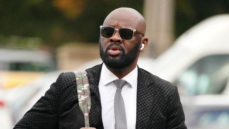 Louis Saha Matturie arrives at Chester Crown Court where he where he denies multiple sex offences against a string of young women. Picture date: Monday September 26, 2022.