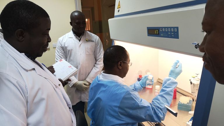 Clinical trials have been held in Africa. Pic: Katie Ewer