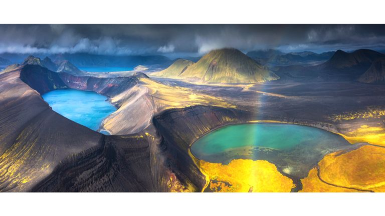 Siena Awards: Drone Photo Awards 2022.
NATURE: Commended - Ugly Puddle by Marek Biegalski
This beautiful maar or volcanic crater bears the name Ljótipollur, which literally means ugly puddle. Nonetheless, almost all craters that have lakes within them are exceptionally scenic and photogenic. Ljótipollur is no exception with its red and vegetated slopes and visible lava layers at the brim, besides its beautiful turquoise blue water.
