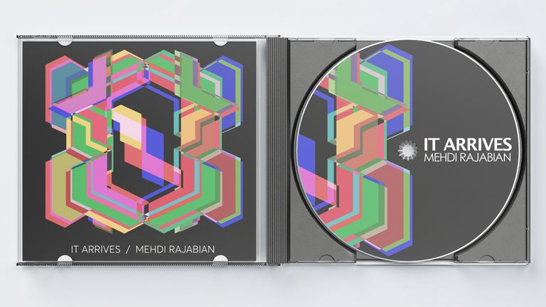 The album It Arrives by Mehdi Rajabian, cover by Claudio Roncoli