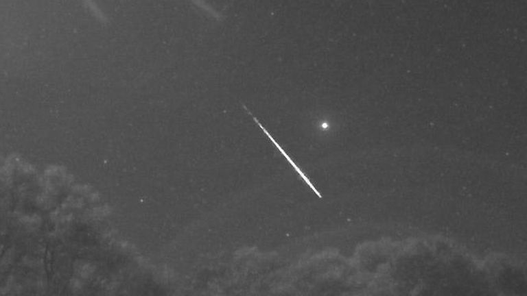 Meteor.  Photo: UKMON