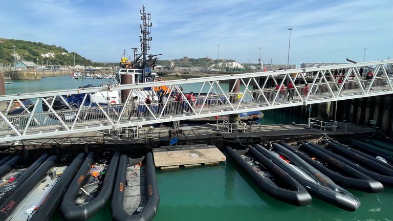 Arrivals at Dover, Kent on Sunday