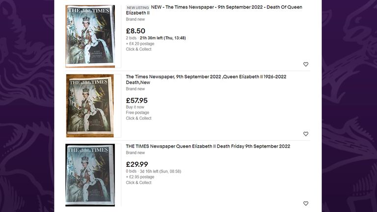 The prices vary massively from listing to listing. Pic:Ebay