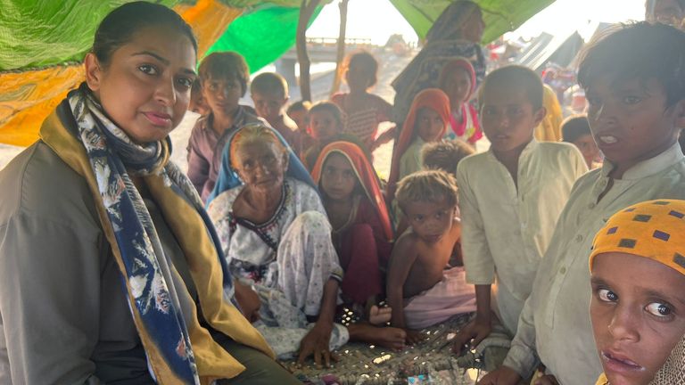 People affected by flooding in Pakistan