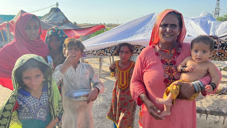 People affected by flooding in Pakistan