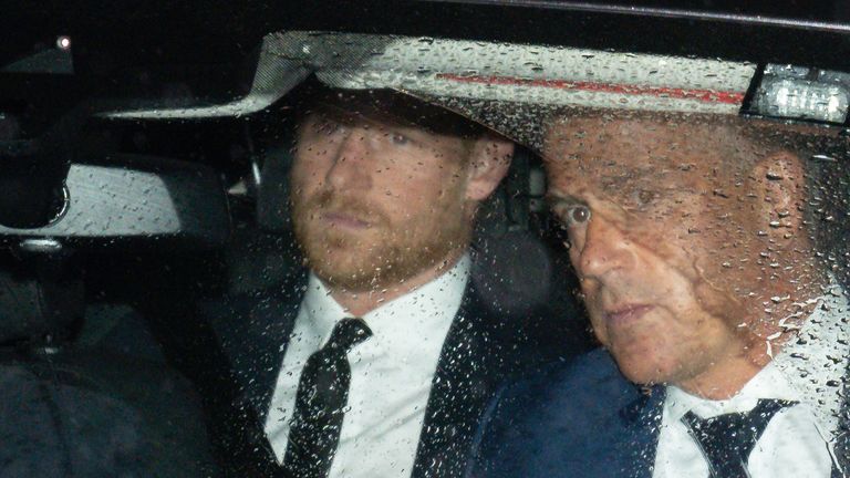 Prince Harry arrived at Balmoral shortly after his grandmother Queen Elizabeth II died.