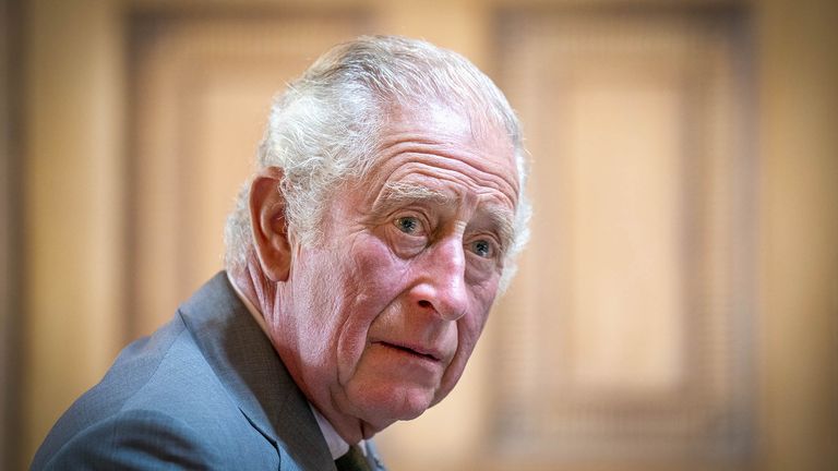 The Prince of Wales, known as the Duke of Rothesay while in Scotland, during a roundtable with attendees of the Natasha Allergy Research Foundation seminar to discuss allergies and the environment, at Dumfries House, Cumnock. Picture date: Wednesday September 7, 2022.