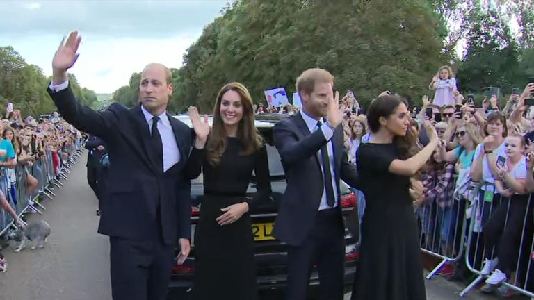 Prince William, Catherine, Prince Harry and Meghan
