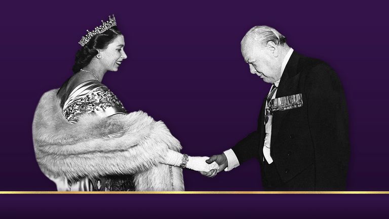The Queen worked with 15 prime ministers in her long reign