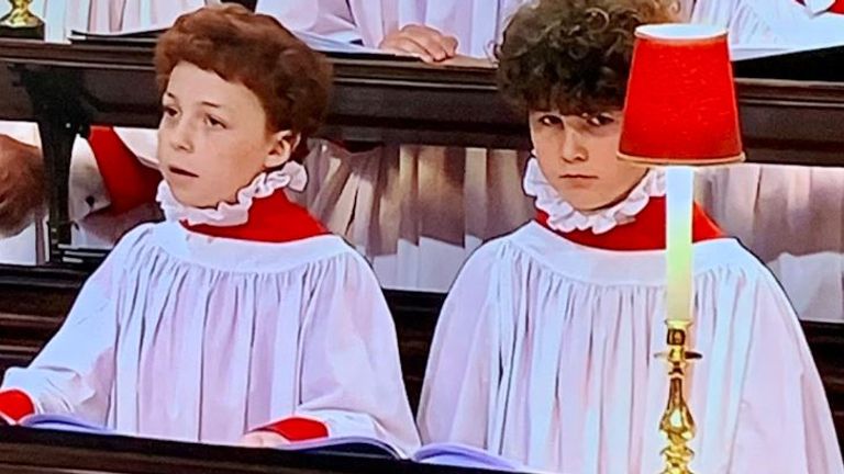 Choir singers at the Queen&#39;s funeral