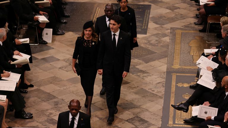 Canadian Prime minister Justin Trudeau and Sophie Gregoire Trudeau