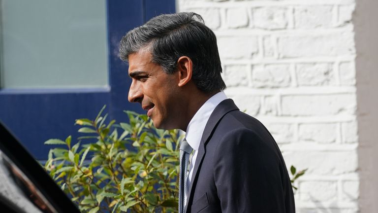 Rishi Sunak leaves his house in London on the day the result of the Conservative Party leadership election is set to be announced. The winner of the poll of party members will become the new Prime Minister. Picture date: Monday September 5, 2022.
