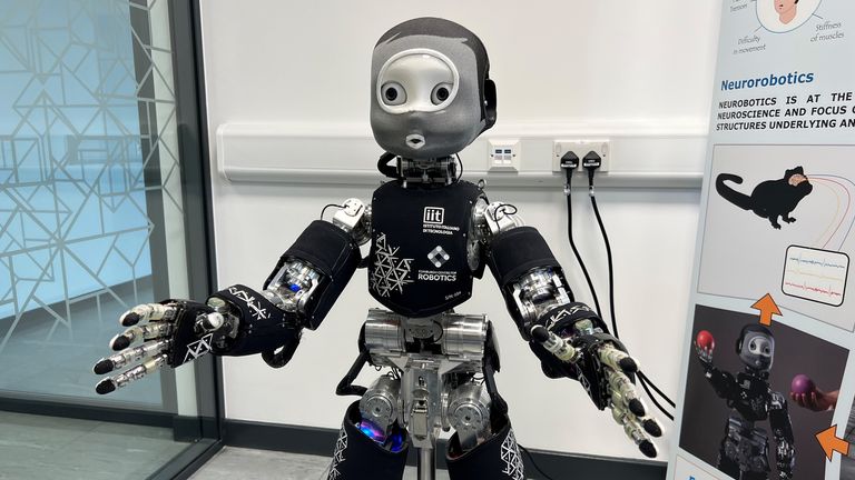 A robot being used for research into Parkinson’s disease