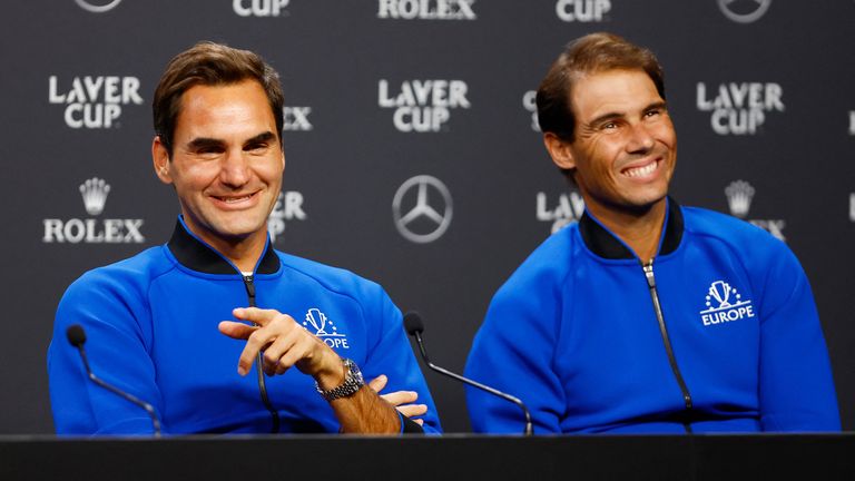 Roger Federer and Rafael Nadal