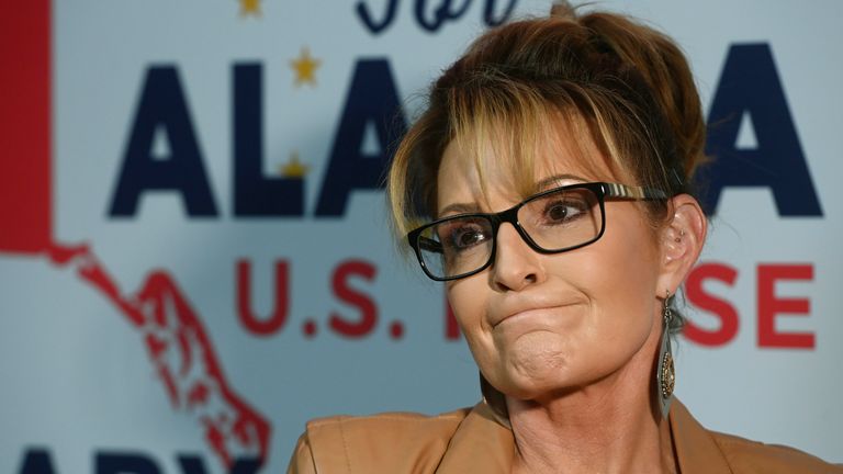Sarah Palin. Pic: AP