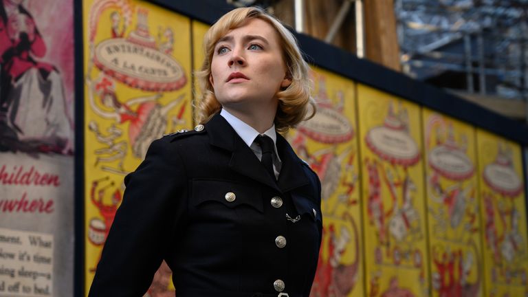 Saoirse Ronan plays Constable Stalker in the film.  Photo: Spotlight Pictures/20th Century Studios