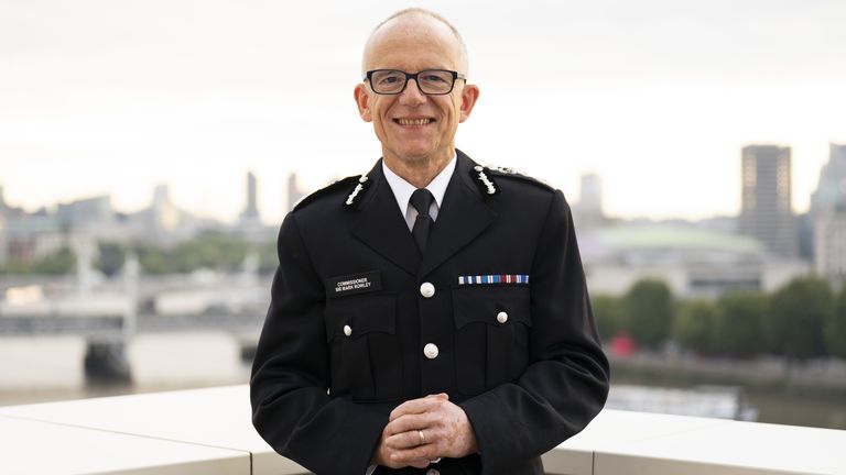 Sir Mark Rowley at New Scotland Yard in central London, where he starts his first day as Metropolitan Police Commissioner. Sir Mark takes over after former boss Dame Cressida Dick resigned in controversial circumstances earlier in the year. Picture date: Monday September 12, 2022.