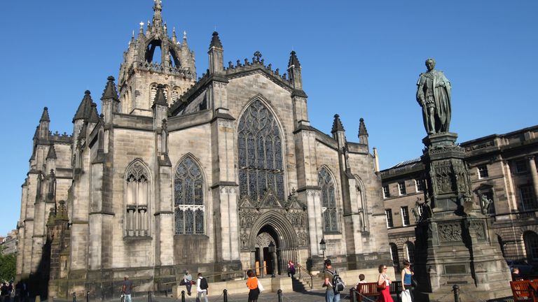 St. Giles' & # 39;  The cathedral in Edinburgh