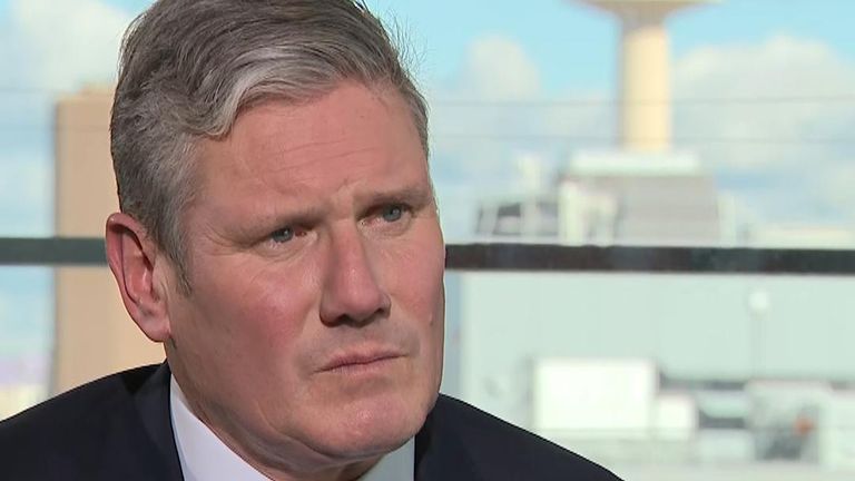 Labour leader Sir Keir Starmer was asked by Sky News&#39; political editor Beth Rigby if Liz Truss is a dangerous prime minister.
