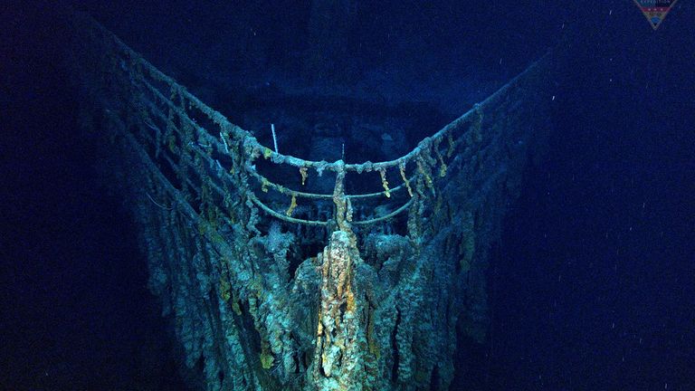 New Titanic footage shows wreck in 'highest-ever quality' | World News |  Sky News