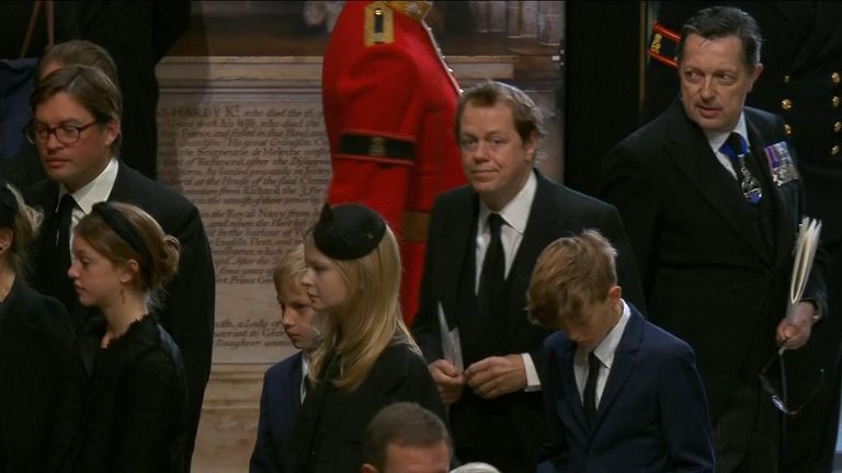 Tom Parker Bowles at the funeral for the Queen