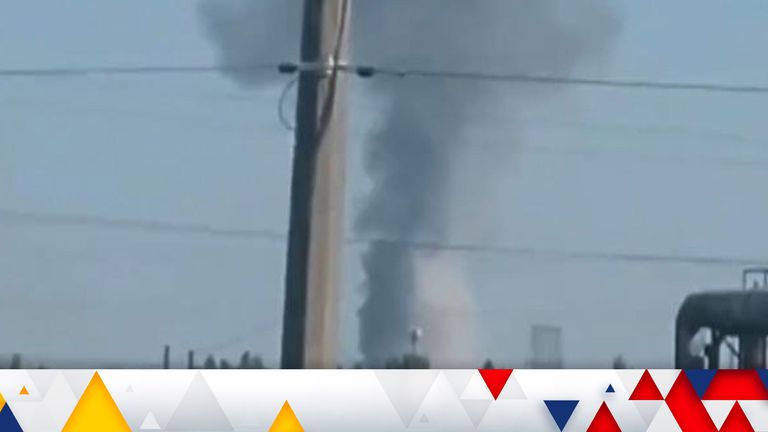 Ukrainian Armed Forces say Counteroffensive Underway as smoke seen rising in Kherson