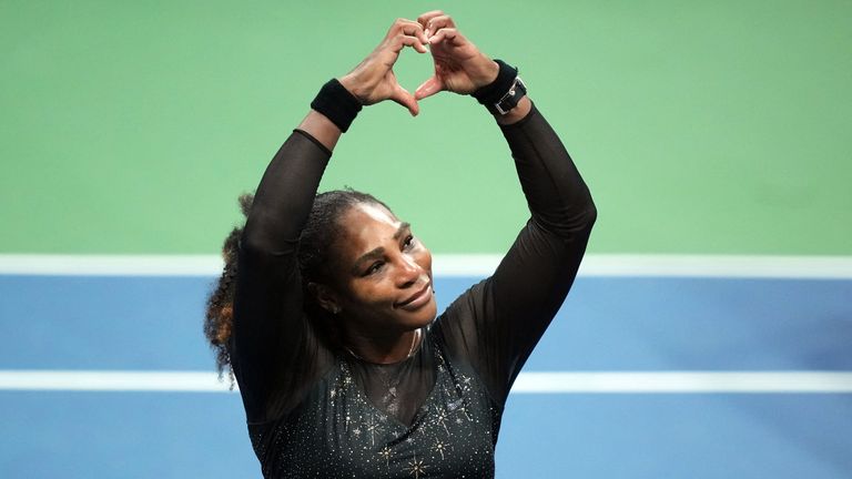 Serena Williams after her match against Ajla Tomljanovic of Australia, US Open.  Photo: Danielle Parhizkaran-USA Sports TODAY