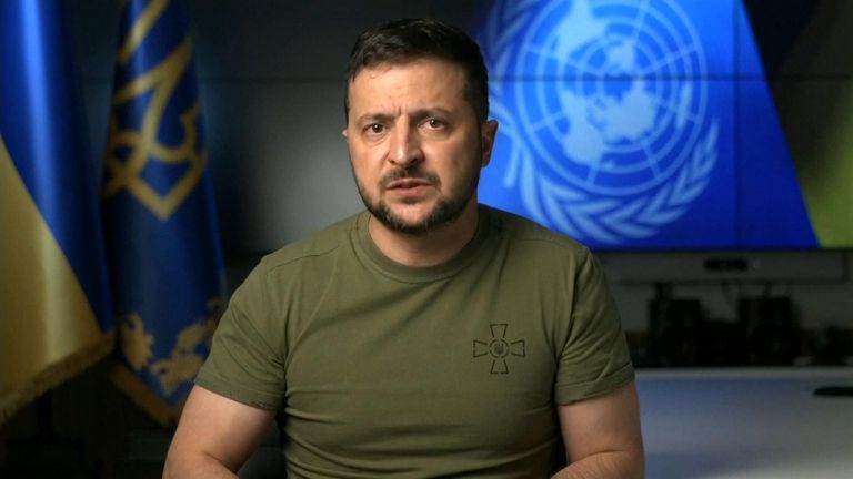 &#39;Russia will be forced to end this war&#39;, says Zelenskyy in address to the United Nations
