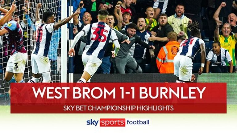 West Brom 1-1 Burnley | Championship highlights