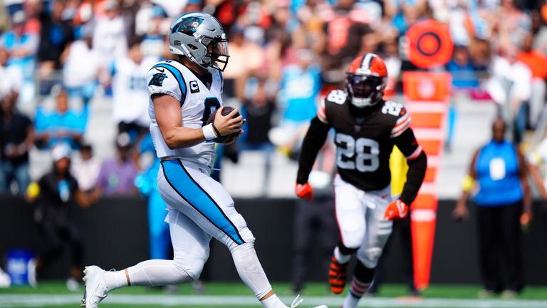 Baker Mayfield Runs In 7-yard TD For Carolina Panthers Against ...