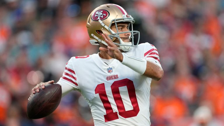 Jimmy Garoppolo Dots Kyle Juszczyk With 24 Yard Back Shoulder Dime Video Watch Tv Show Sky