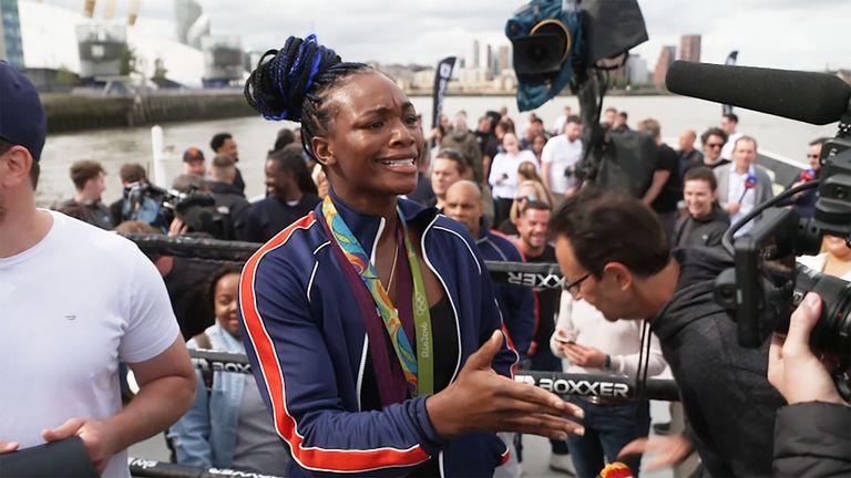 Furious clash between Claressa Shields and Team Marshall!