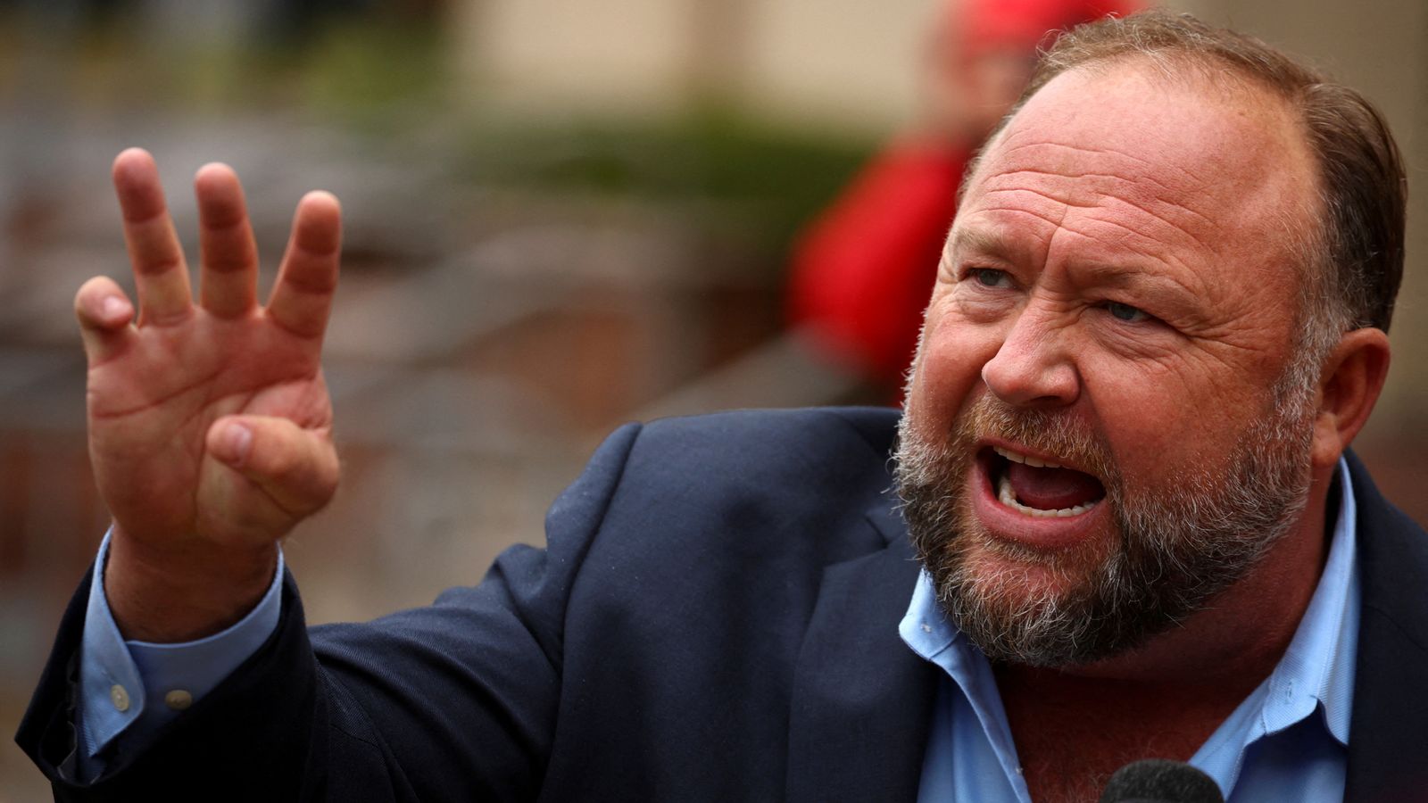 Alex Jones: US conspiracy theorist ordered to pay 5m to Sandy Hook massacre victims he defamed