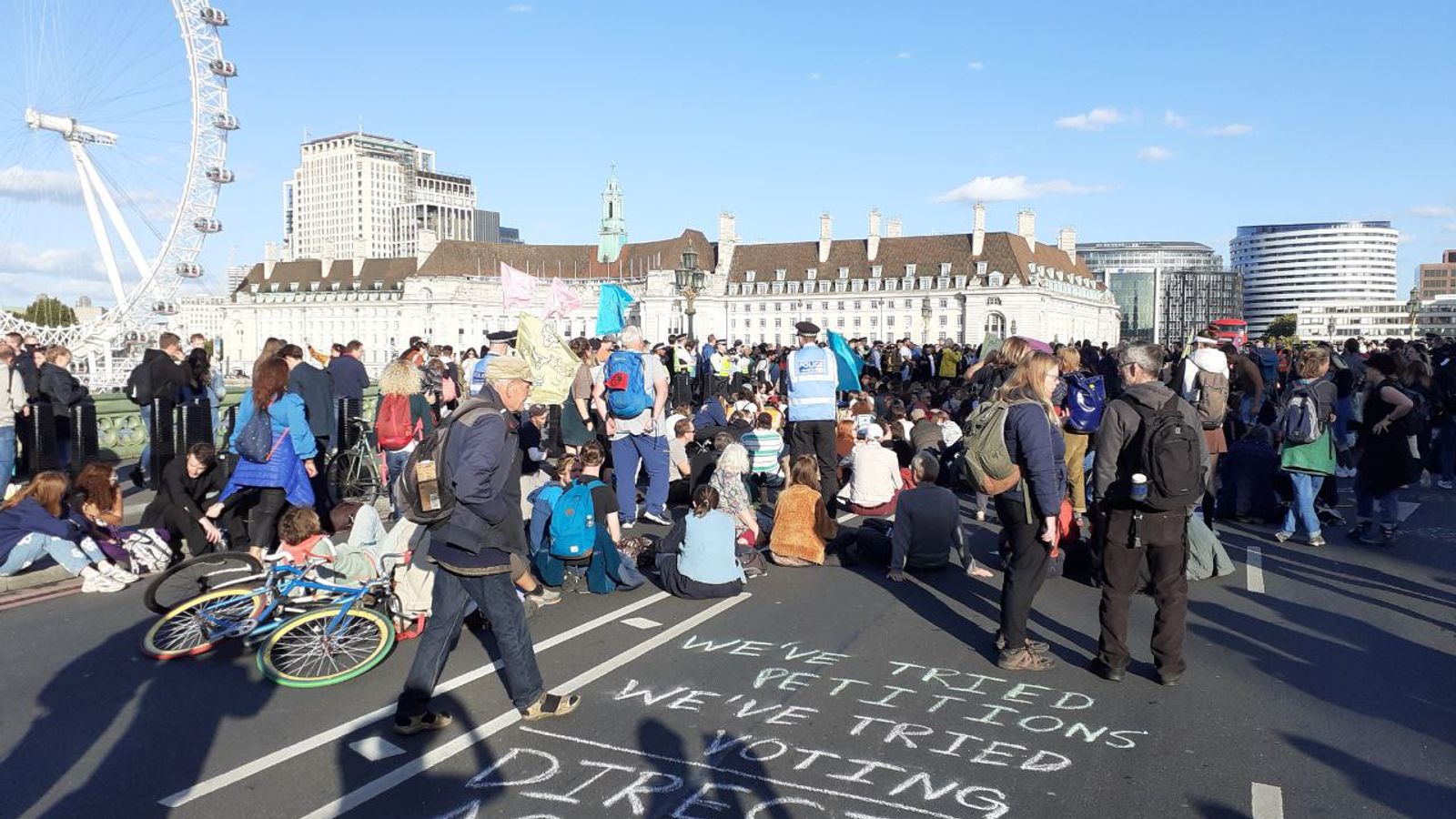 Milk protests: Police arrest more than 100 people during weekend of environmental activism in London