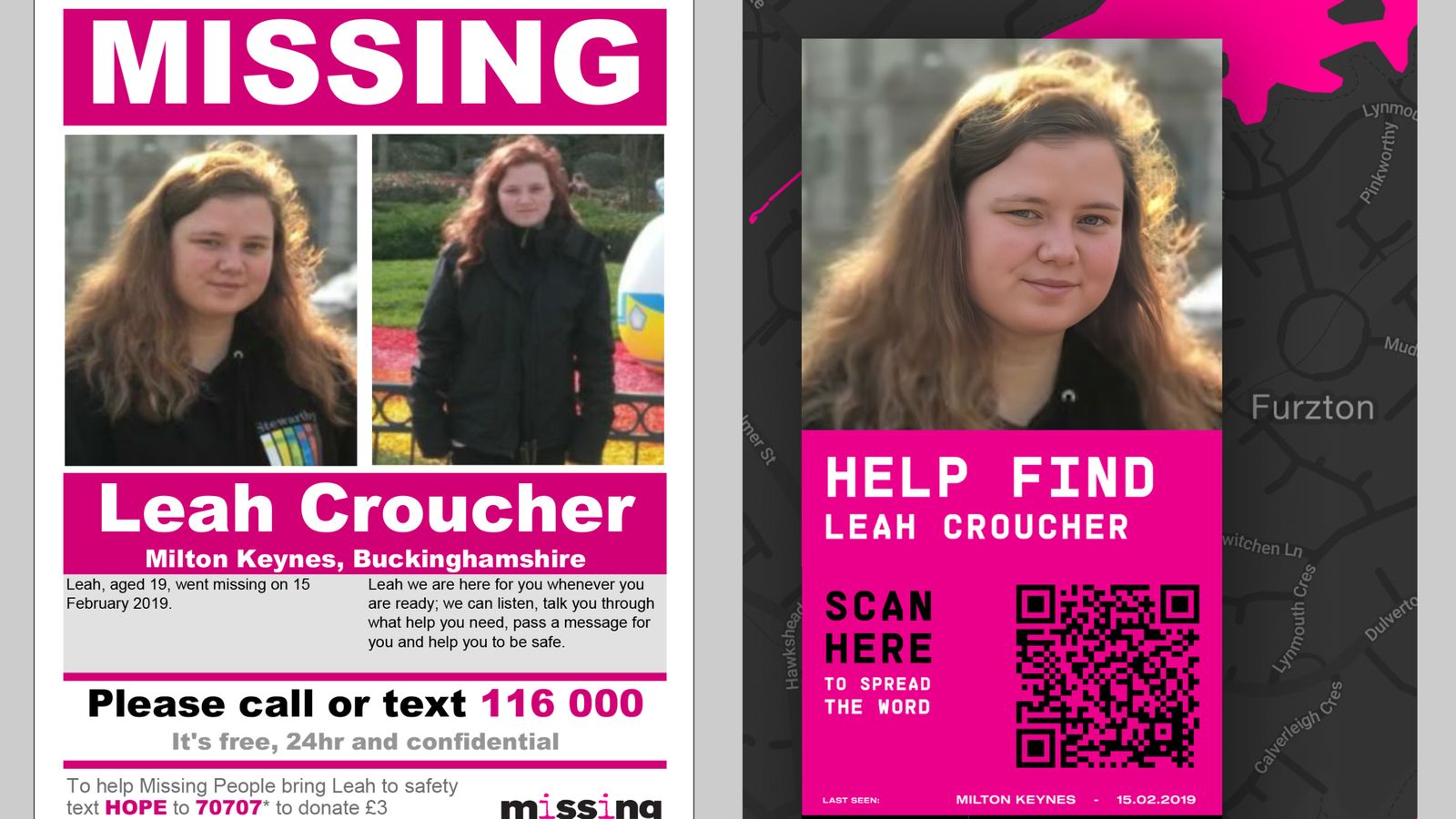 Leah Croucher: Human remains found in Milton Keynes in search for teenager missing since 2019