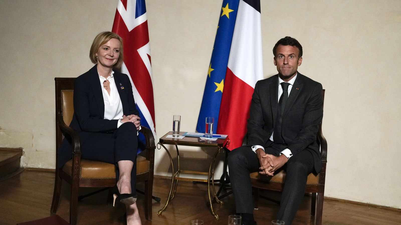 Liz Truss calls Emmanuel Macron 'a friend' as she seeks to improve UK-France relations