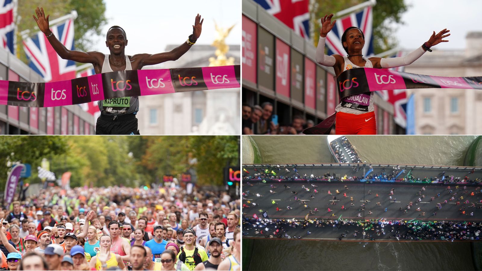 London Marathon winners revealed - more than 40,000 runners tackle 26.2-mile route